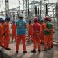 Seluruh Personel pemeliharaan First Year Inspection GI 150 kV Boyolali melaksanakan safety beriefing sebelum melaksanakan pekerjaan, di pimpin oleh Manager PLN ULTG Salatiga, Andi Artha Kusuma