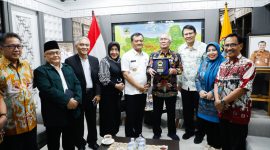 Gubernur Jateng Ahmad Luthfi saat dialog dengan pengurus Asosiasi Perguruan Tinggi Swasta Indonesia (Aptisi) Jateng, Rabu 3 September 2025.
