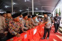 Gubernur Jawa Tengah, Ahmad Luthfi di acara Jam'iyyah Thoriqoh Syadziliyyah Pondok Pesantren Al Falah Sumberadi, Kabupaten Kebumen, Selasa, 9 September 2025.
