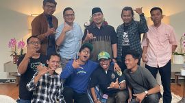 Wagub Jateng Taj Yasin Maimoen (Gus Yasin) menerima kunjungan komunitas Blok GM (Blok Gajah Mada), di rumah Dinas Wagub Semarang, Selasa 9 September 2025.