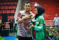 Para Ojek Online (Ojol) menyampaikan sejumlah aspirasi ke Gubernur Jateng, Ahmad Luthfi dalam Sarasehan Mitra Ojol dan Angkutan Sewa Khusus (ASK) di GOR Jatidiri, Semarang, Jumat 12 September 2025.