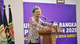 Gubernur Jawa Tengah Ahmad Luthfi  menghadiri acara tasyakuran Hari Ulang Tahun (HUT) ke-66 Persatuan Purnawirawan Angkatan Bersenjata Republik Indonesia (Pepabri) Wilayah Jawa Tengah di Gedung Serbaguna DPD Pepabri Jawa Tengah, Kota Semarang, Selasa, 16 September 2025.