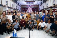 Gubernur Jawa Tengah Ahmad Luthfi saat menghadiri acara malam keakraban peringatan Hari Perhubungan Nasional (Harhubnas) 2025 di Kantor Dinas Perhubungan Jawa Tengah, Kota Semarang, Selasa malam, 16 September 2025.