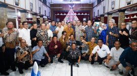 Gubernur Jawa Tengah Ahmad Luthfi saat menghadiri acara malam keakraban peringatan Hari Perhubungan Nasional (Harhubnas) 2025 di Kantor Dinas Perhubungan Jawa Tengah, Kota Semarang, Selasa malam, 16 September 2025.