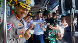 Gubernur Jawa Tengah Ahmad Luthfi meluncurkan modernisasi pembayaran Trans Jateng dengan menambah dan meningkatkan kualitas kanal pembayaran.