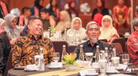 Sumarno, saat menghadiri Musyawarah Wilayah Asosiasi Institusi Pendidikan Kedokteran Indonesia (AIPKI) Regional Wilayah IV di Hotel Santika Premiere Semarang, Jumat, 19 September 2025.  
