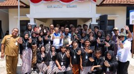 Gus Yasin, mewakili Gubernur Jateng Ahmad Luthfi, saat peresmian Program CSR Disabilitas Pertamina dan Kecamatan Berdaya di Kecamatan Kemusu, Boyolali, Selasa 23 September 2025.