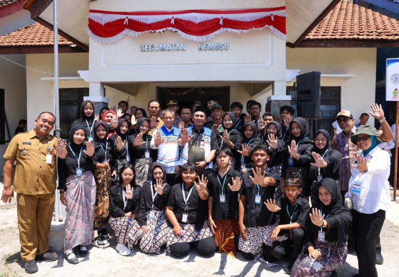 Gus Yasin, mewakili Gubernur Jateng Ahmad Luthfi, saat peresmian Program CSR Disabilitas Pertamina dan Kecamatan Berdaya di Kecamatan Kemusu, Boyolali, Selasa 23 September 2025.