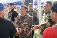 Gubernur Jawa Tengah Ahmad Luthfi di acara Pameran Produk Inovasi Jateng di Lapangan Kridosono, Kabupaten Blora, pada Jumat, 26 September 2025. 